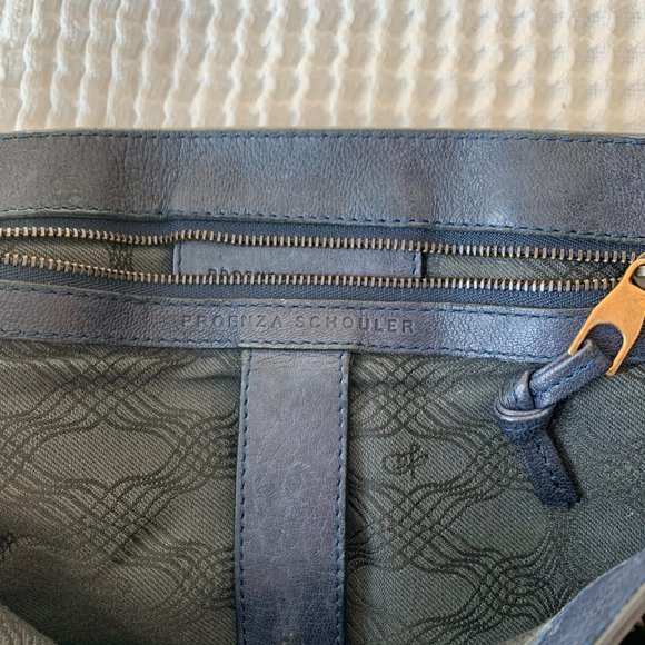 Proenza Schouler Ps1 Navy Leather Cross Body Bag - Picture 14 of 16